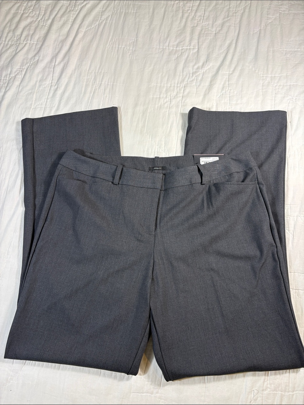 NWT Worthington Woman Modern Fit Gray Dress Pants Workwear Office 14W